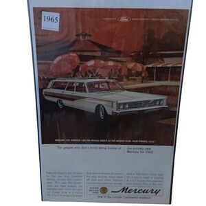 Vintage 1965 Mercury Station Wagon Ad Advertisement
